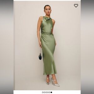 Cassette Silk Dress by Reformation